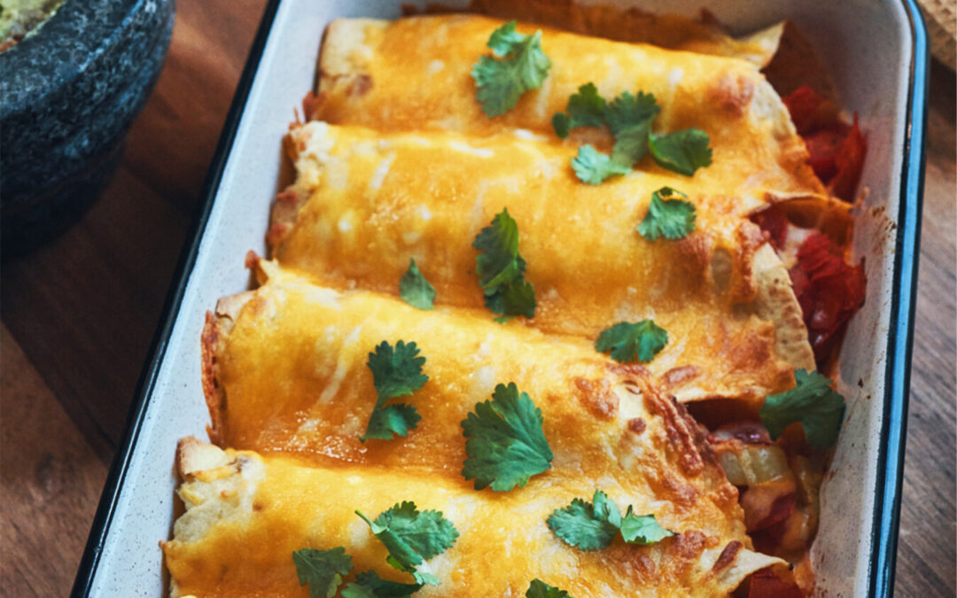 Enchiladas with chicken
