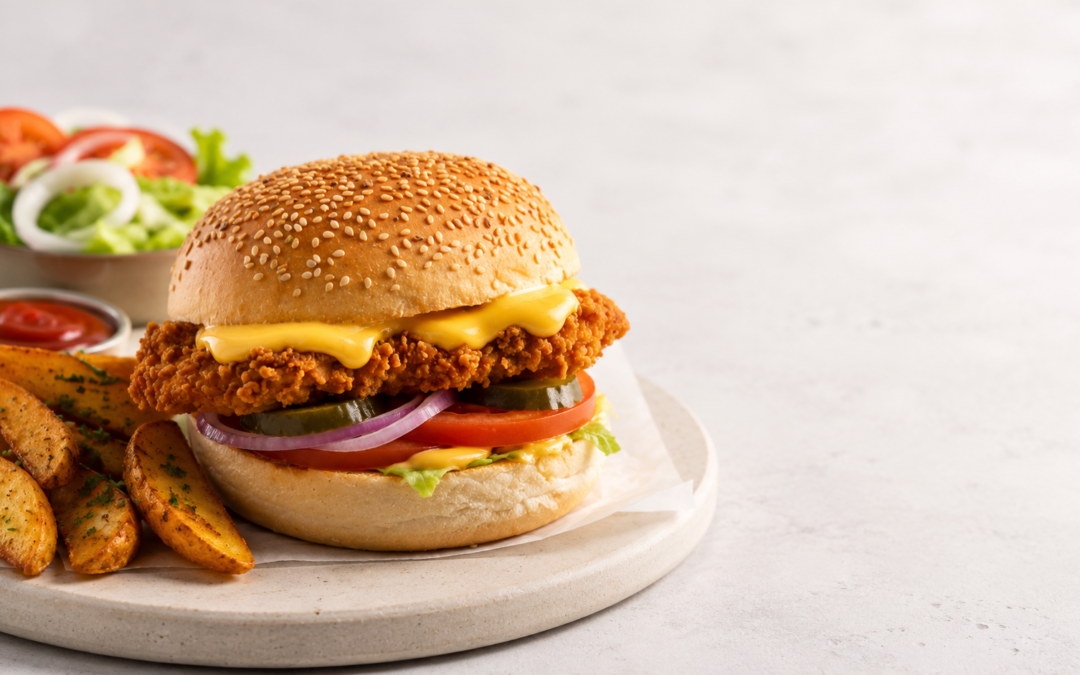 Fried chicken burger