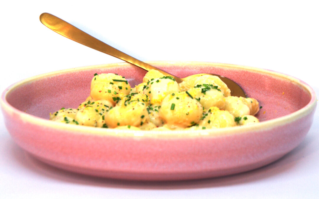Gnocchi con crema di Pecorino