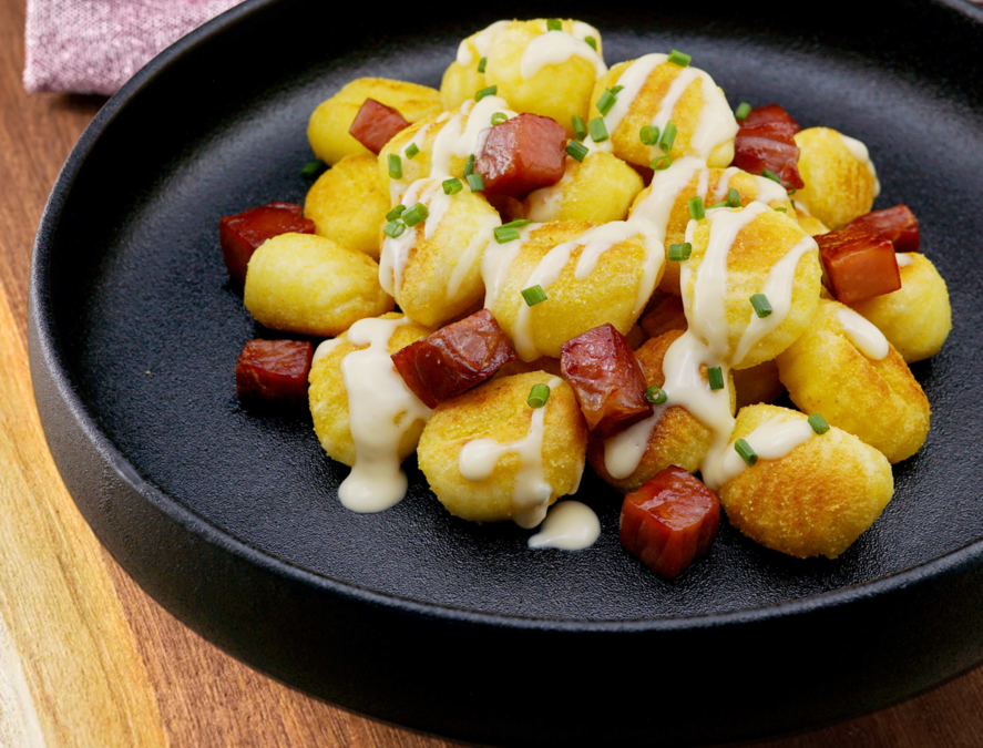 Gnocchi 5 Formaggi con Speck