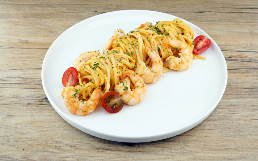 Linguini aux scampis