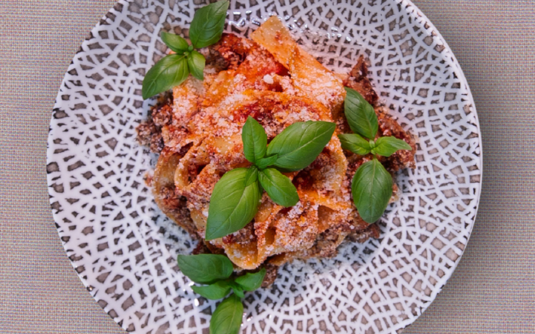 Pappardelle alla salsiccia italiana