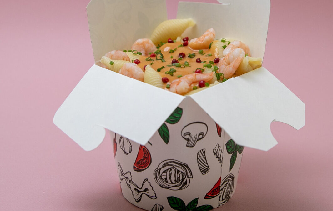 Pasta Conchiglie met scampi’s
