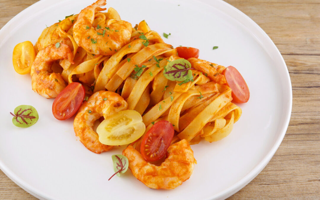 Tagliatelles épicées de la mer
