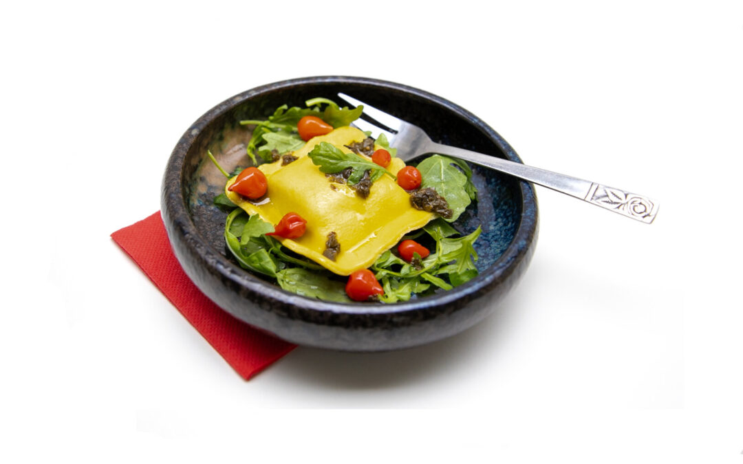 Ravioli Pomodoro con Pesto
