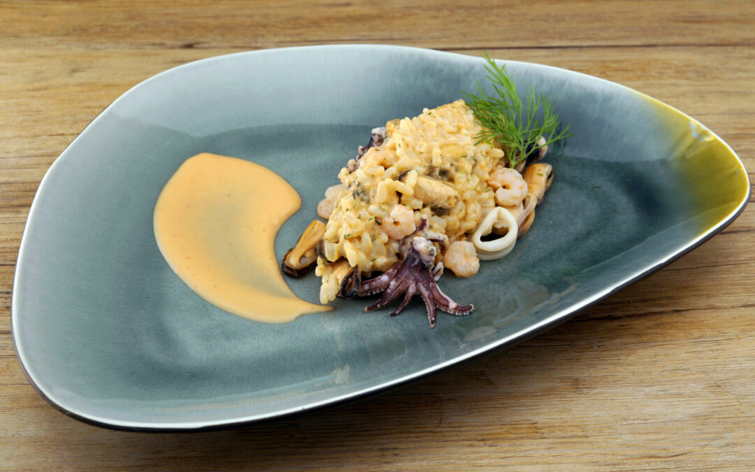 Risotto with seafood