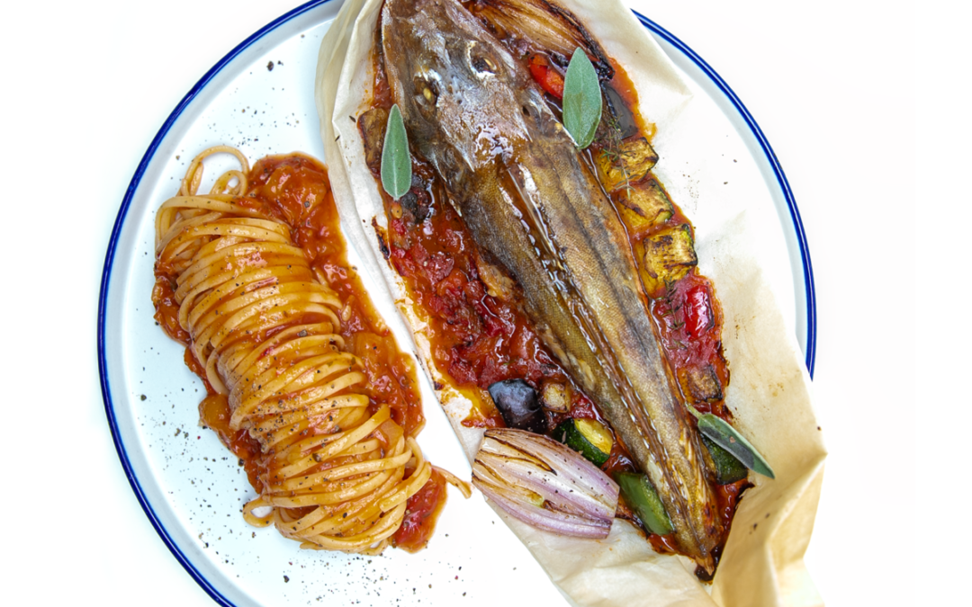 Rouget in papillote op Mediterrane wijze