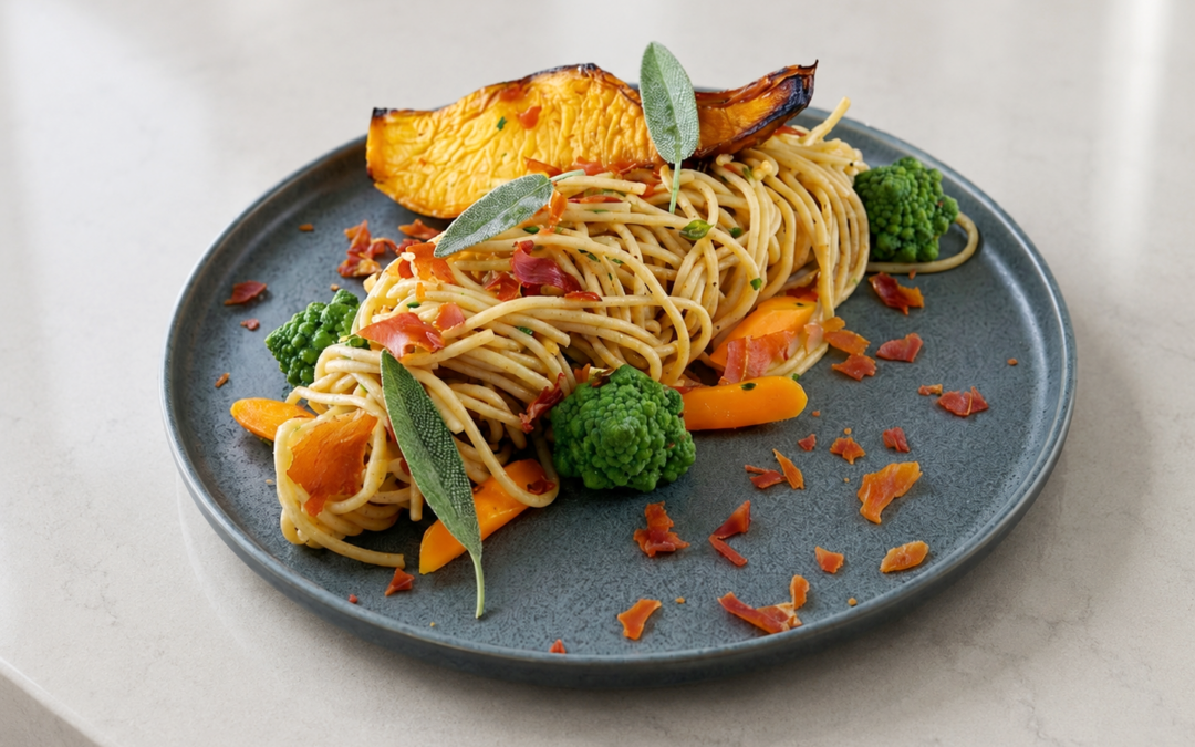 Spaghetti complets aux légumes d’Halloween