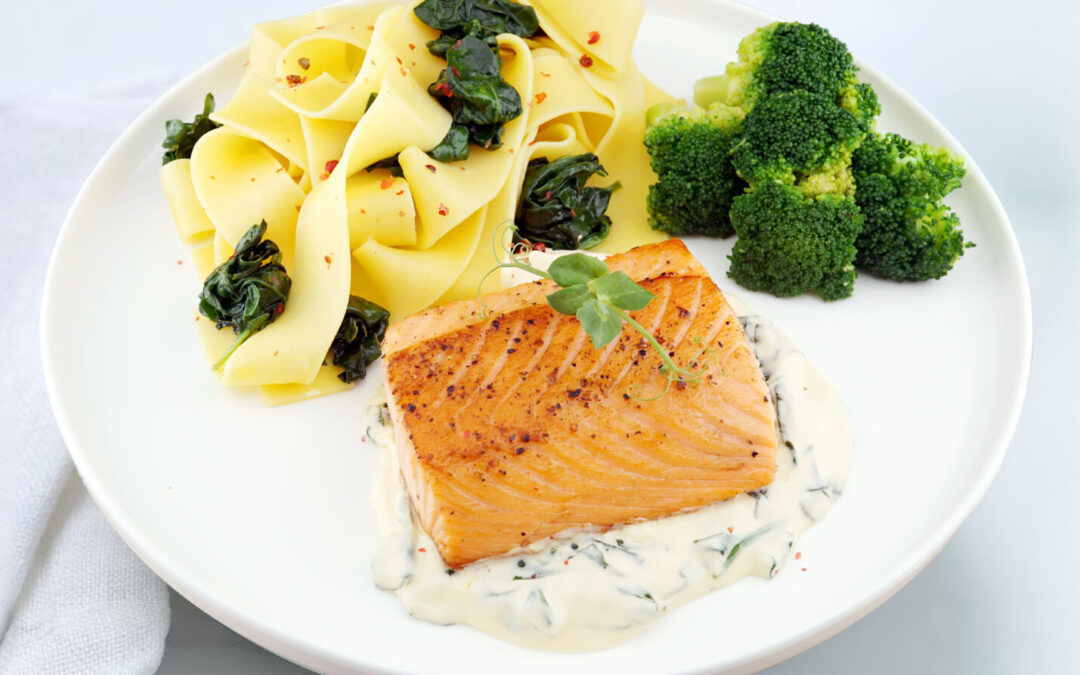Pavé de saumon florentine