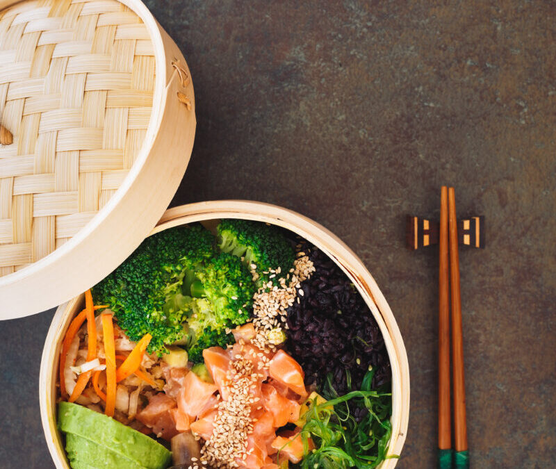 Poke Bowl with Black Rice