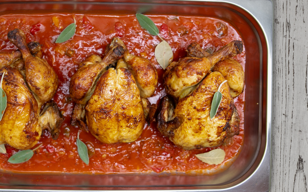 Poulet rôti à la provençale