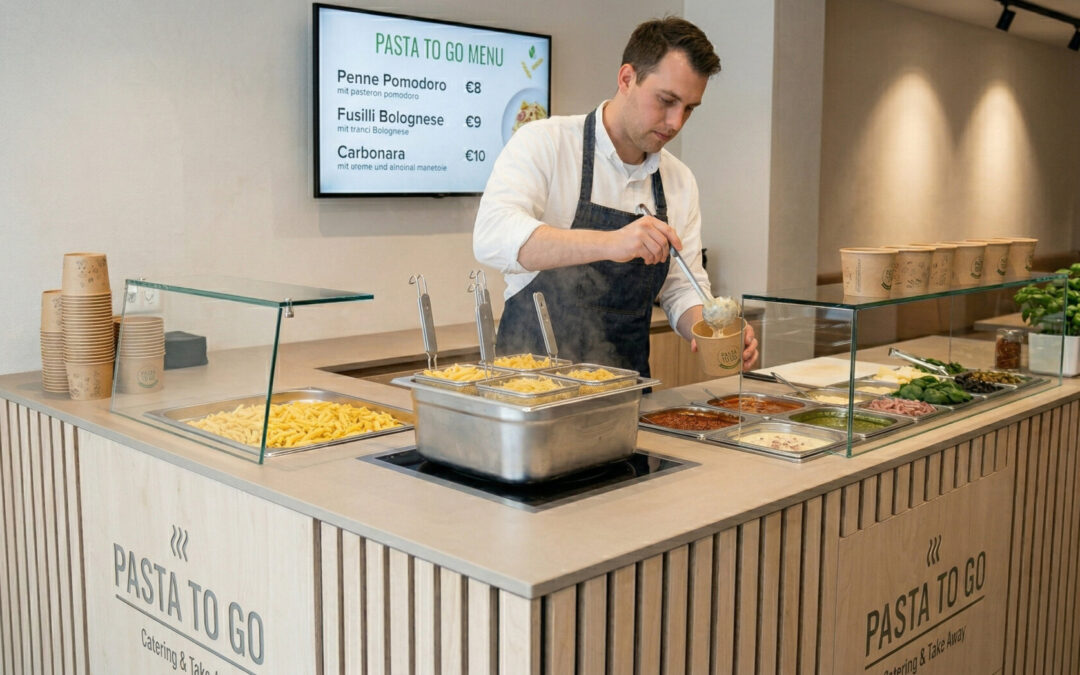 Servez des pâtes en 30 secondes, sans gros investissements