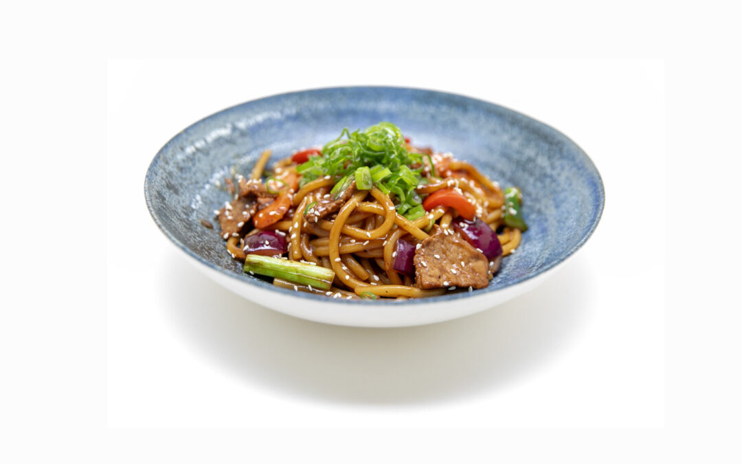 Beef and Udon Wok with Black Pepper